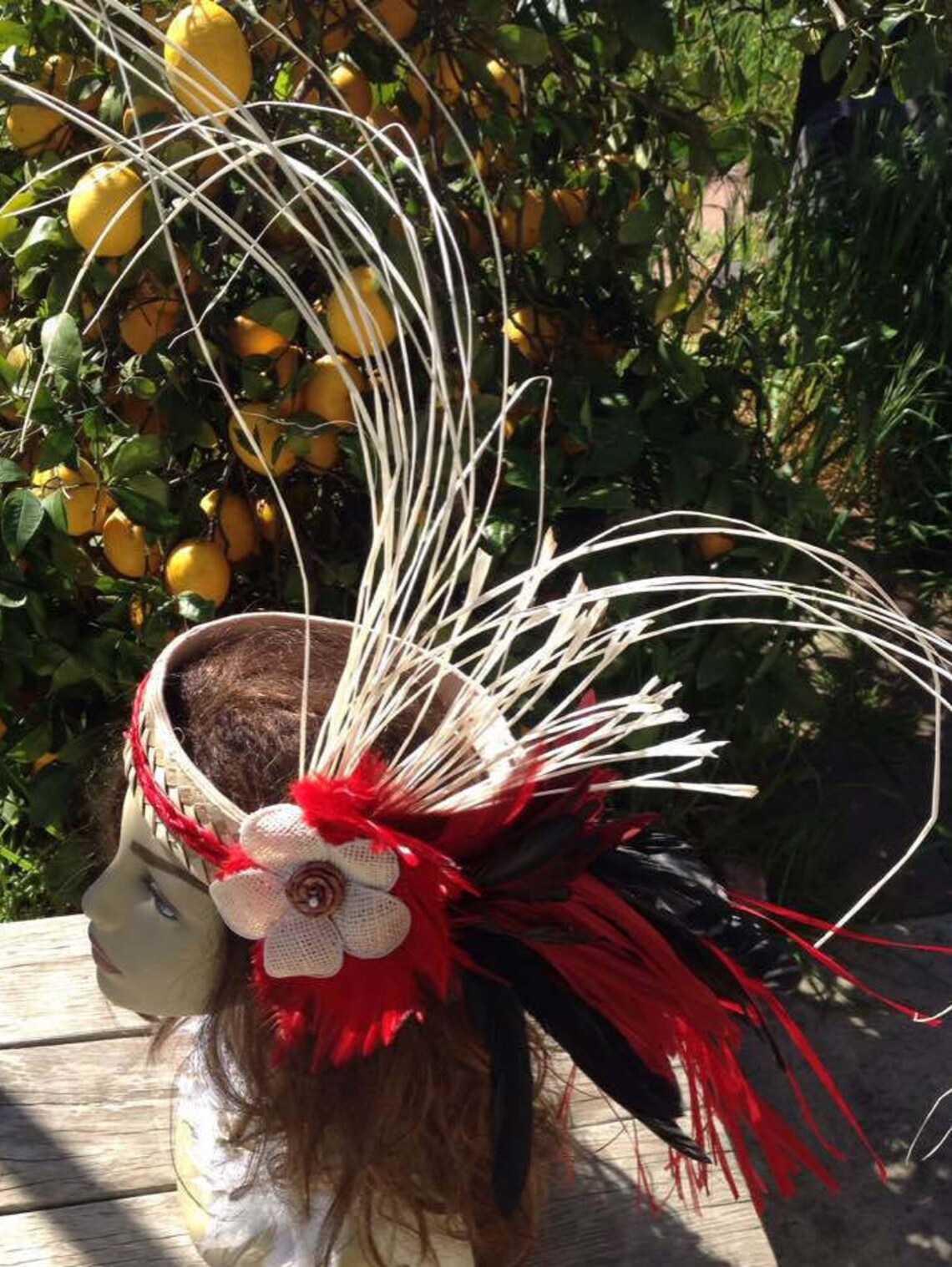 diy tahitian headpiece
