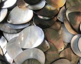 Mother of pearl shell. 1.5" teardrop shell.