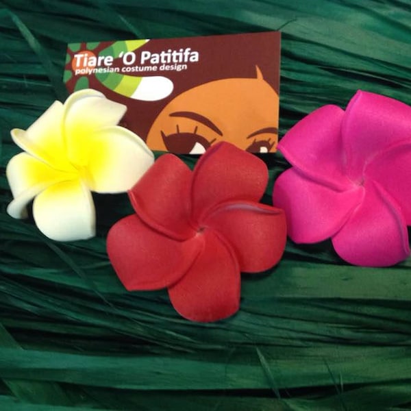 Moana Flowers With Rubber Band Or Hair Clip. Perfect For Children & Adult. Please Choose Your Color.  Birthday Party,Beach Weddings, Gifts.