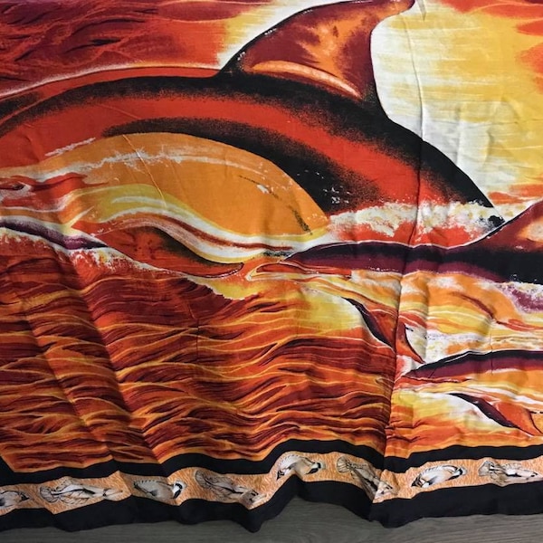 Hawaiiansk sarong. Strandkläder, luau-kläder, present.