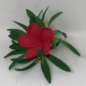 Moana Hair Clip For Kids Or Adult. Solid Foam Flower With Lily. Moana Baby Hair Clip. image 4