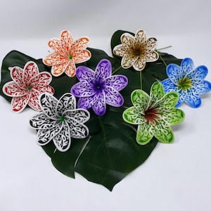 Tribal Tiare Blume. Hawaiische Blumen, Luau, Hochzeit Blume, Geschenke.