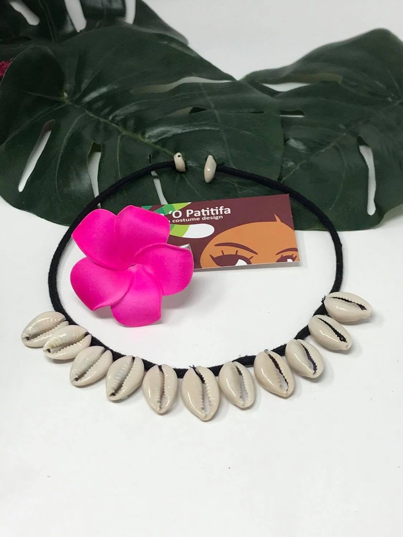 Baby Moana Inspired Set. 1 Necklace &/or 1 Plumeria Flower Perfect For Luau, Birthday Party, Wedding. Moana Set Is Perfect For All Ages image 3