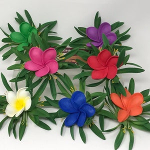 Moana Hair Clip For Kids Or Adult. Solid Foam Flower With Lily. Moana Baby Hair Clip. image 1
