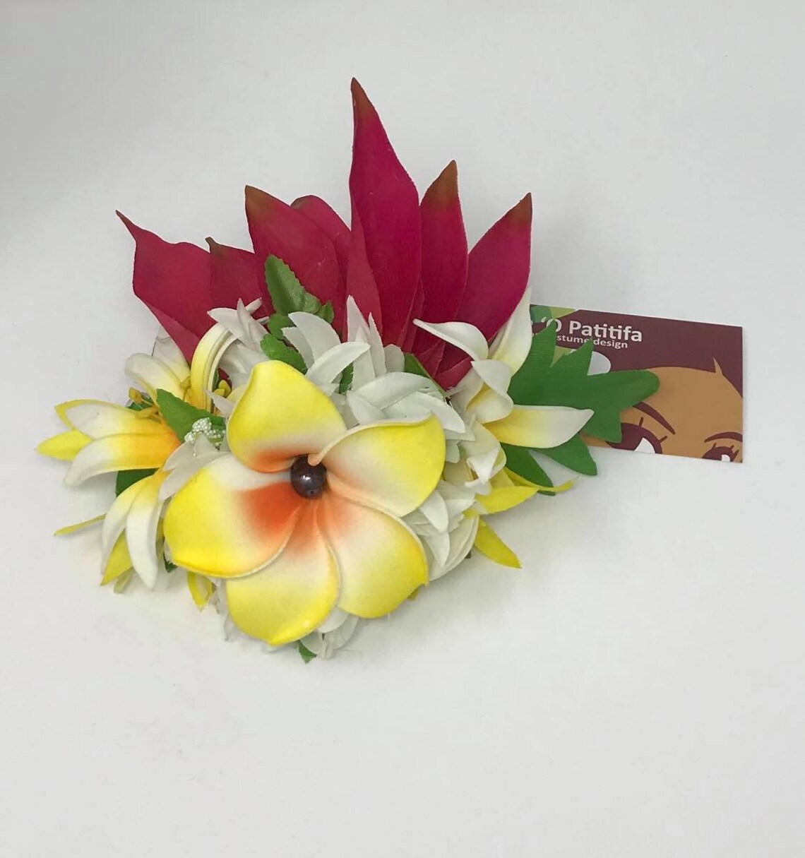 Hawaiian Flower Hair Clip. Etsy