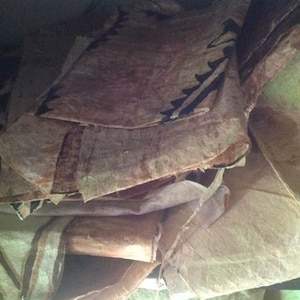 AUTHENTIC Tapa Cloth Piece. One Piece Of 12" x 12" Piece Of Tapa Cloth Only. Random Piece Of Tapa Cloth.