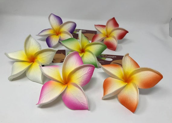 Hawaiian Flower Plumeria Flower Clip or StemStick.