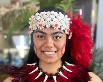 Ula Nifo Fulumoa. Samoan Costume Necklace. Perfect Neckpiece For Both Male & Female. We Can Make To Kids Necklace Too.