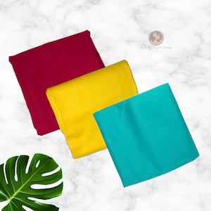 100% COTTON Solid Color Pareu. Premium Quality for Tahitian Dance Sarong. ORI PAREU