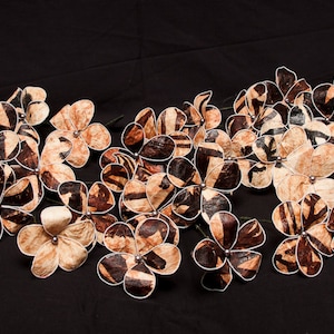 Authentic Handmade Tapa Cloth Flower. Polynesian Style Tapa Cloth Flower. For Any Polynesian Event, Wedding, Bridesmaids Flower, Gifts, Kids