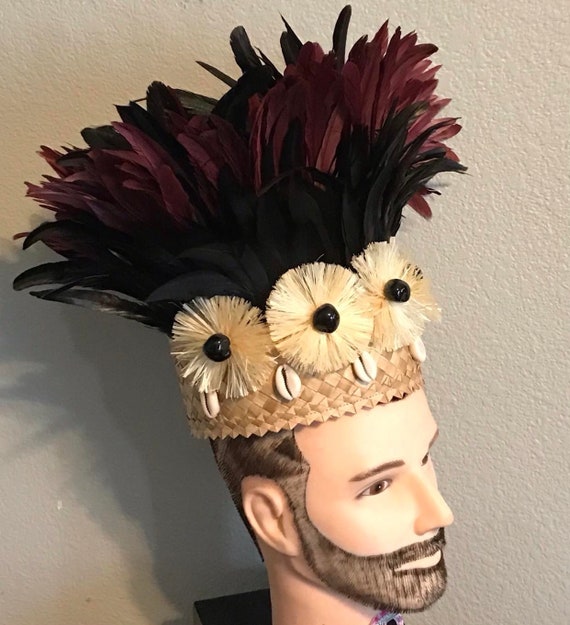 AUTHENTIC Tapa Cloth Headpiece. Perfect For Tahitian & Rarotongan/Cook