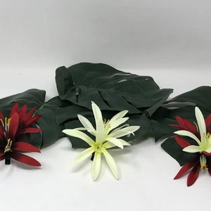 Tropical Polynesian Spider Lily Hair Clip.Hawaiian Hula dancers, Weddings, Beach Parties, or any other island special occasion.