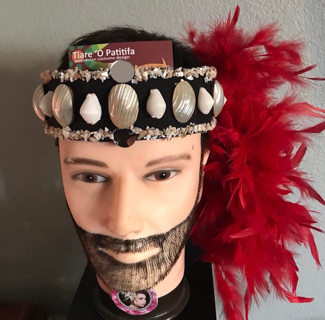 Samoan Pale Fuiono or Samoan Head Dress. Luau Party, Wedding