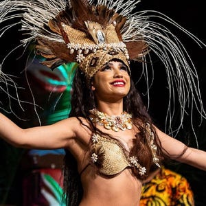 Authentic Coconut Bark Fibers, Woven Lauhala, Niau & Hau Bark. Perfect Tahitian And Cook Islands Dancers. All Natural Materials Costume Set.
