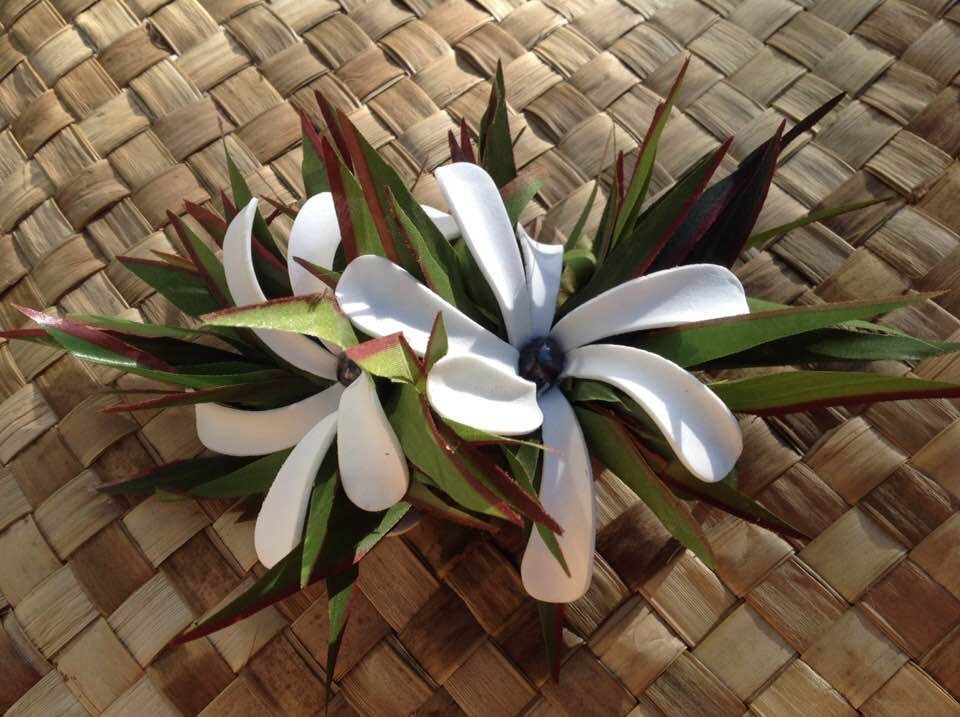 Hawaiian Style Foam Tiare Flower with 12 mm 15 mm black Etsy
