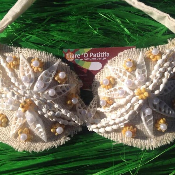 Huahine Bra. Tahitian & Cook Islands/Rarotongan Costume Bra. Perfect Bra For Young Girls And Adult.