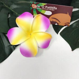 Hawaiian Foam Plumeria Flower Clip.