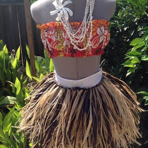 Hula Skirt. Any Color Short Grass Skirt. Braided Fau/ Hau Skirt ...