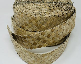 Woven Lauhala Band Belting. Approximately (2" or 3")