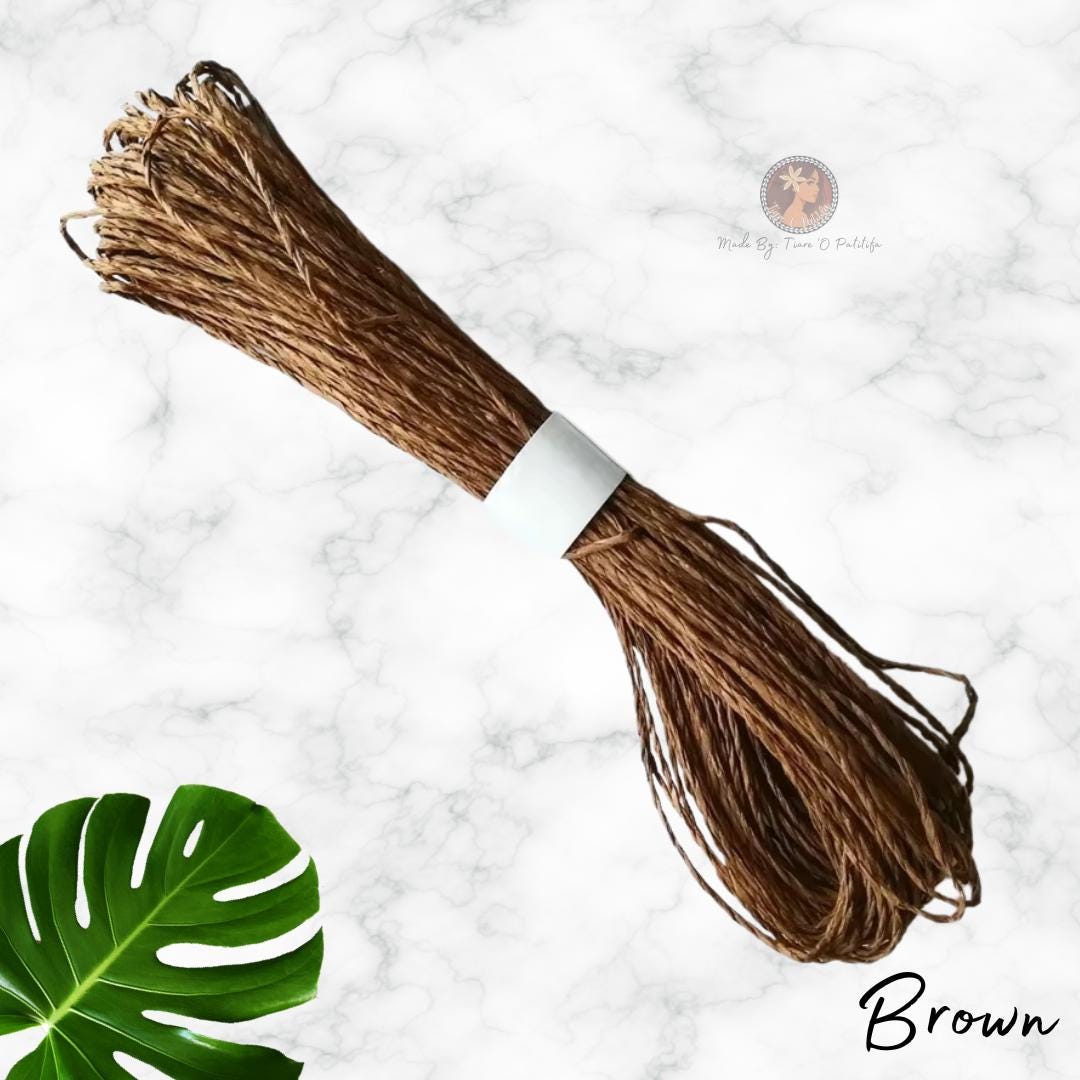 Paper Rattan String Twisted Paper Rattan Rope Bundle • 1.5mm Craft Cord • for Tongan Kafa ...