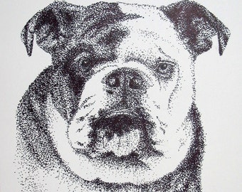 Bulldog Print - Free Shipping