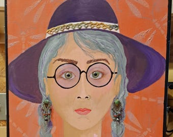 Forever Young original unframed painting on stretched canvas