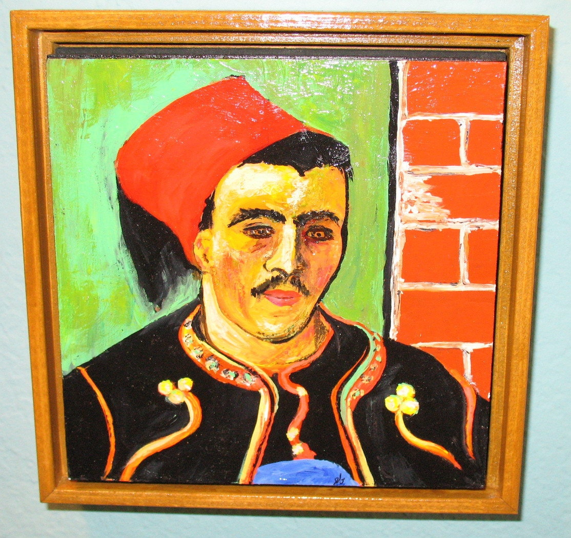 Van Gogh the Zouave Original Acrylic Copy Etsy