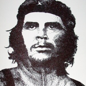 Instant Download of  Che Guevara Pointillism Drawing