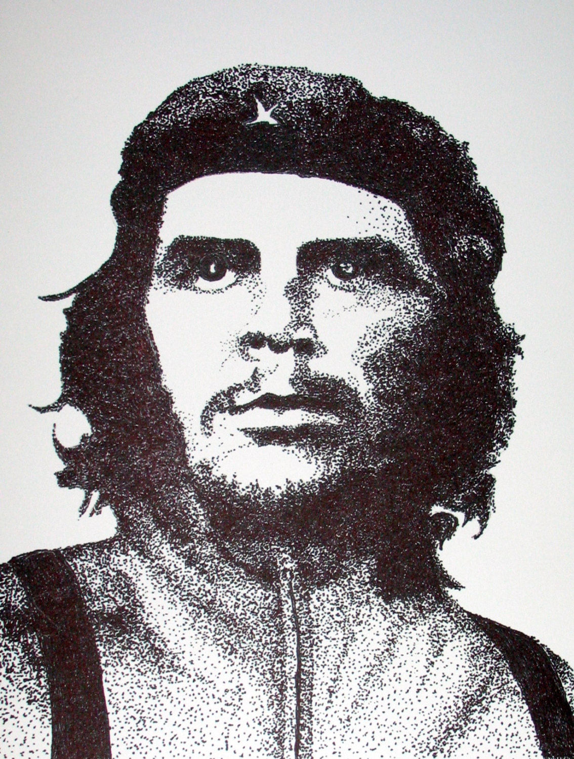 Buy Instant Download of Che Guevara Pointillism Drawing Online in ...