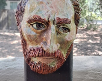 Van Gogh Bust , Sculpture, Original Art, Unique Décor