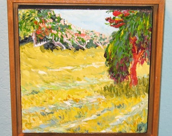 Van Gogh "Sunny Lawn" Original Acrylic Copy