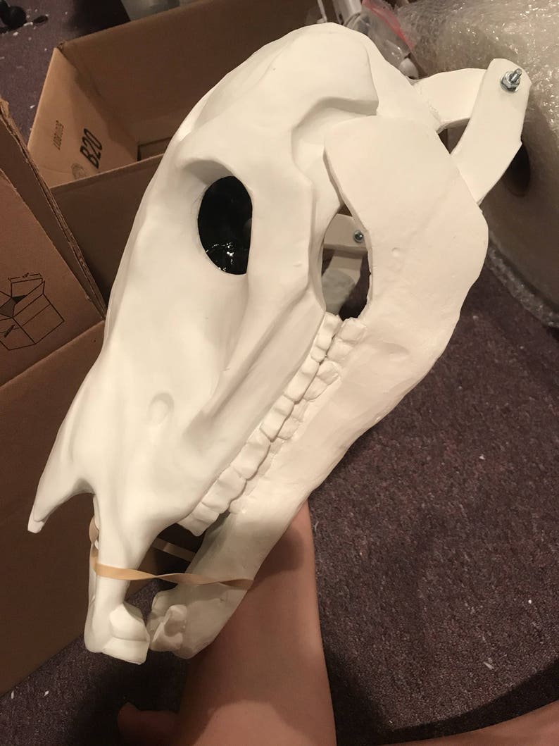 Horse skull mask for equine fursuit mascot or creature Etsy