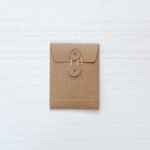String Tie Envelopes Size 4x3 inches
