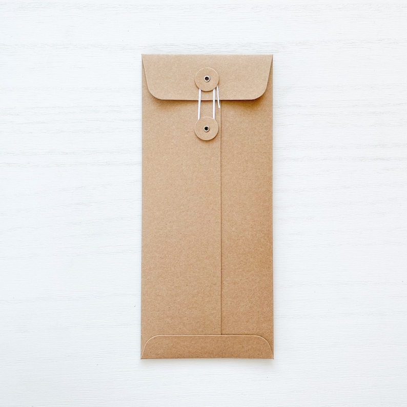 String Tie Envelopes, 10, Letter size image 5