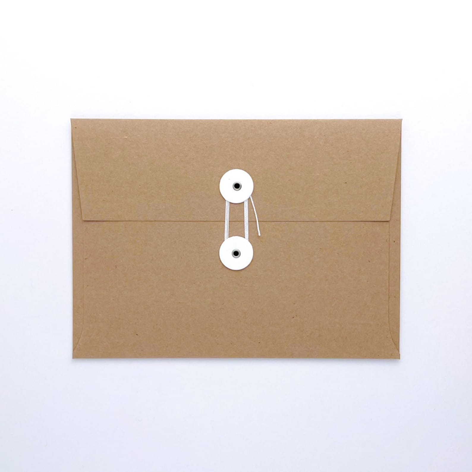 A7 String Tie Envelopes, White Buttons - Etsy