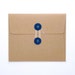 Personalized Minimalist Stationery Set Size | Custom Letterpress | A2 | Blind Emboss | String-tie envelope | White envelope