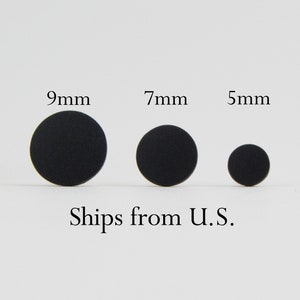 Single earring, multiple piercings, men's stud earring, black stud earring, matte stud earring, earring for men, one stud earring, unisex