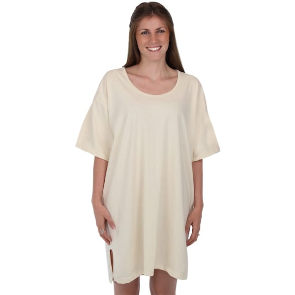 100% Organic Cotton Night Shirt Hypoallergenic Gender Neutral