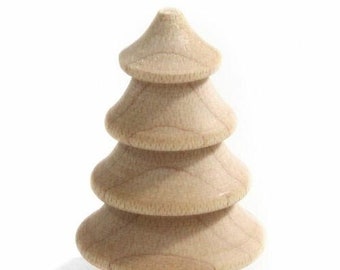 Wooden Natural Tree Figurine