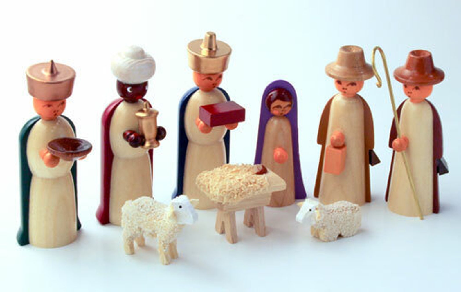 German Nativity Set Figurines Etsy