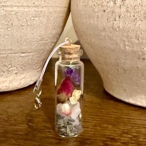 Good Luck Keychain Charm Rose Quartz
