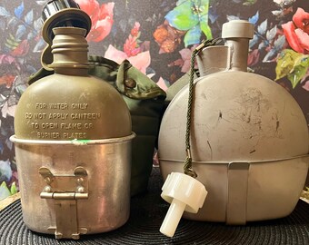 Set of Two Vintage Canteen Set