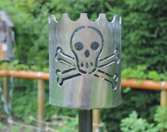 Gartenfackel Jolly Roger Totenkopf 168,3 x 200