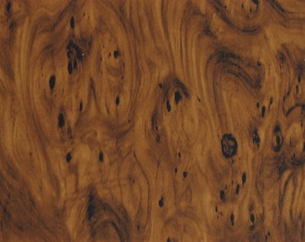 Wax plate in dark wood look 200x100x0.5 mm