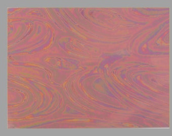 Feuille de cire rose irisé 200x100x0,5 mm