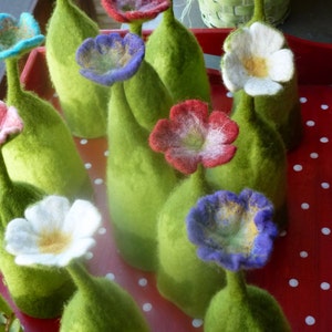 hand felted egg cozy for the breakfast table