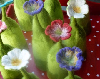 hand felted egg cozy for the breakfast table