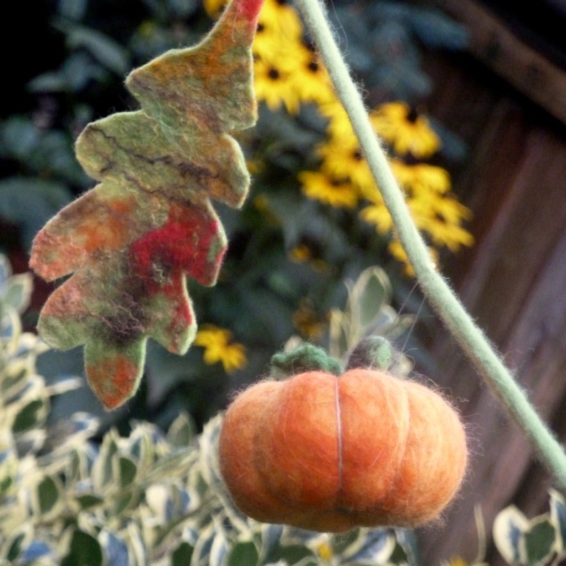 felt pumpkin... Autumn ...Halloween image 4