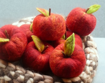 felt apple apples