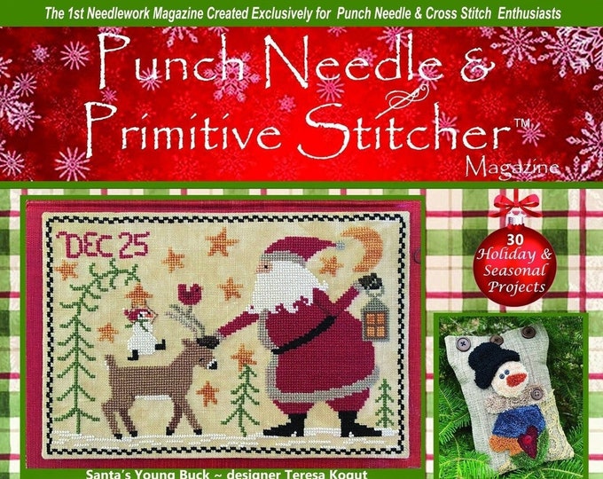 Punch Needle and Primitive Stitcher Magazine Christmas Winter Mega Issue 2021 Etsy